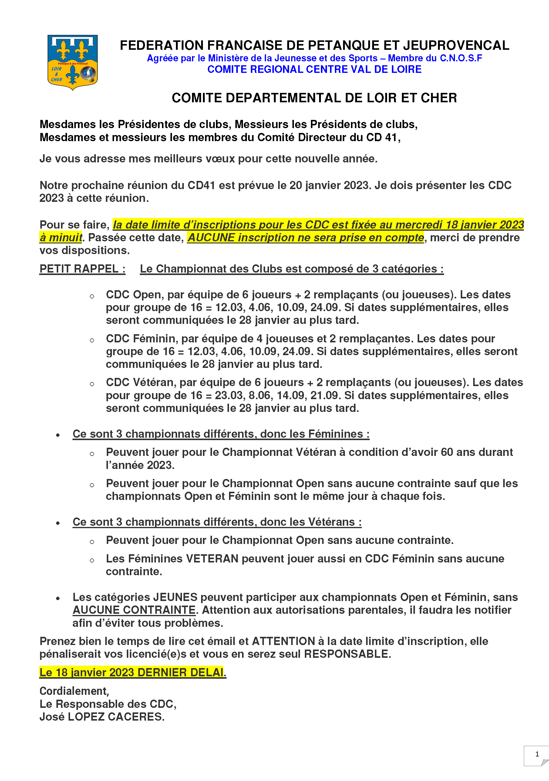 Consignes CDCbis